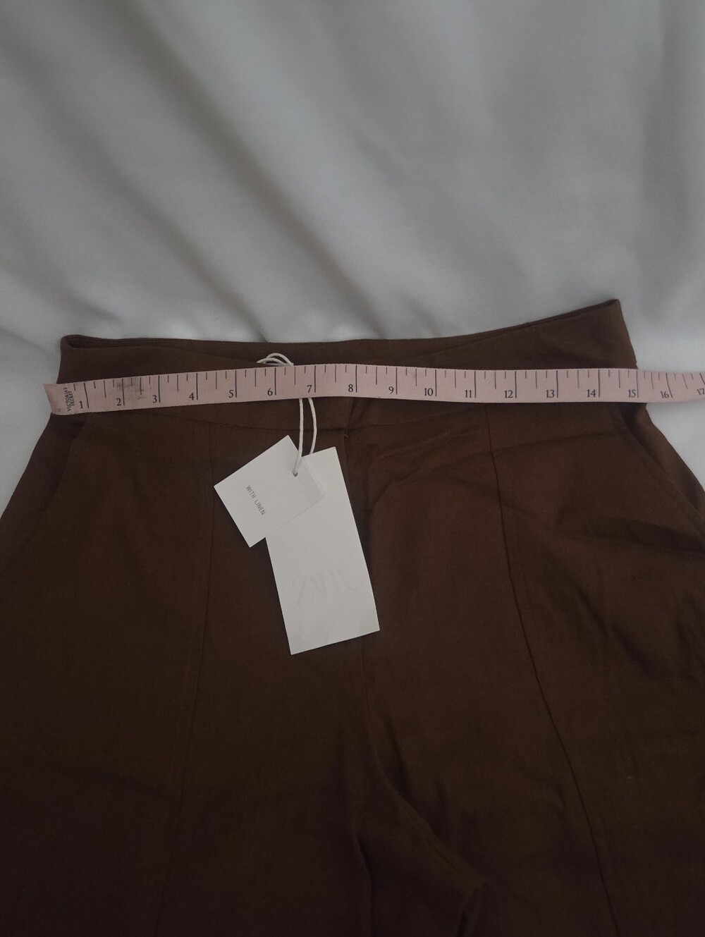 Zara Women's Wide-Leg Pants in Deep Brown - Picture 5 of 5